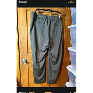J Jill Womens Plus Size 2X Gray Solid Pull-On Dress Pants Elastic Waist Pants